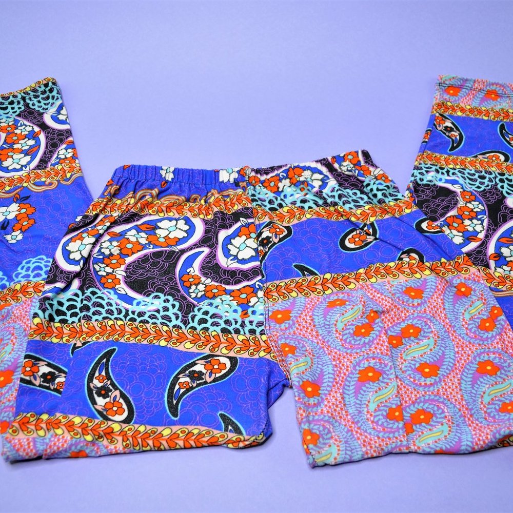 Like New!  Soft Patterned Multicolor Leggings